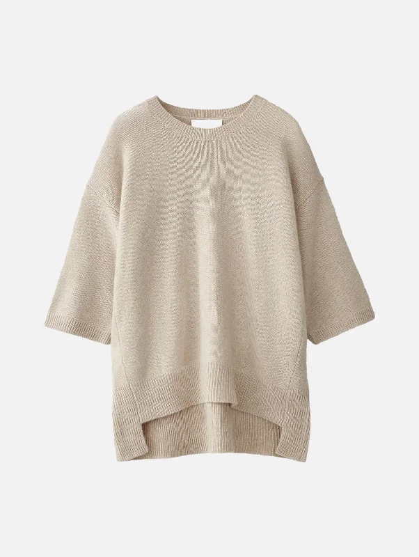 Workwear Fashion for Women Camille Cashmere Sweater in Sand