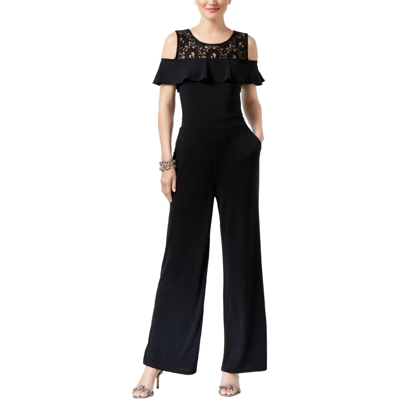 Clothes For Woman I-N-C Womens Cold-Shoulder Jumpsuit