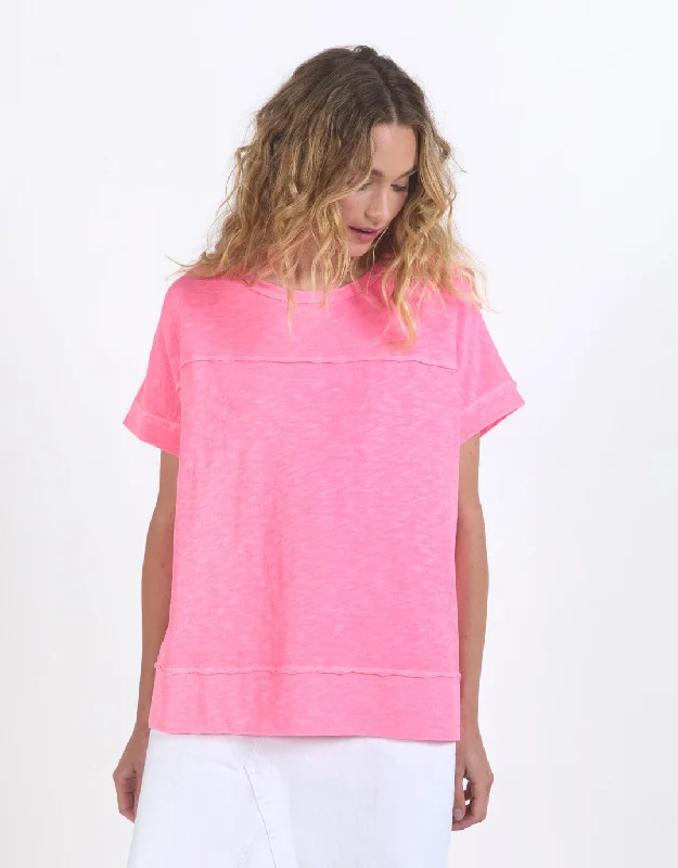 Latest Fashion for Women Allison Tee - Neon Rose