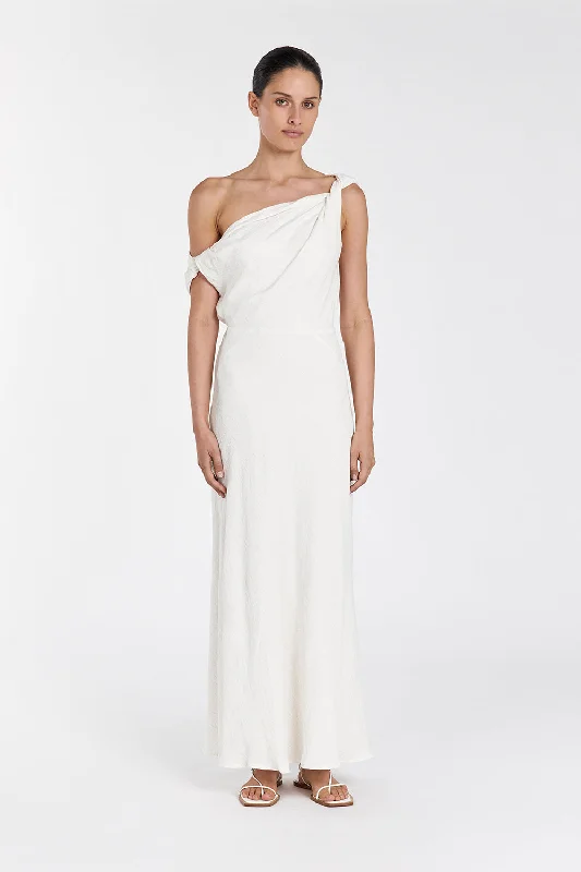 Fashion Frontiers JOLIE CREAM MARLE MIDI DRESS