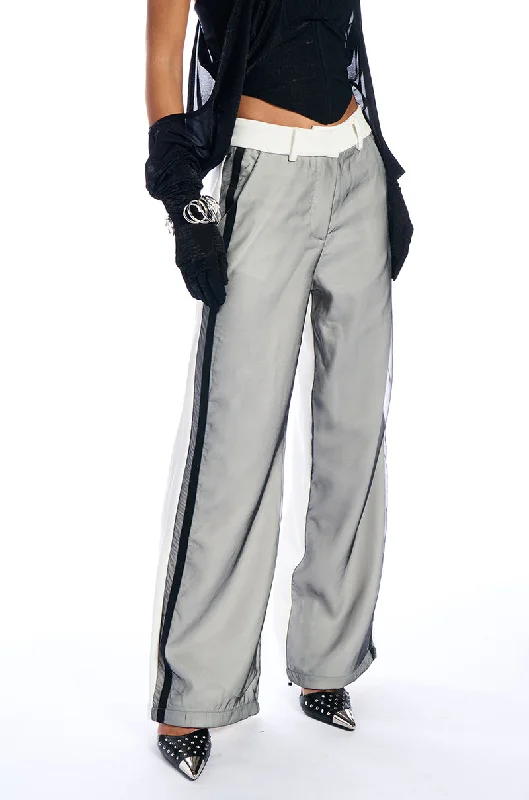 Urban Femme Streetwear DAMAGED WIDE LEG TROUSER