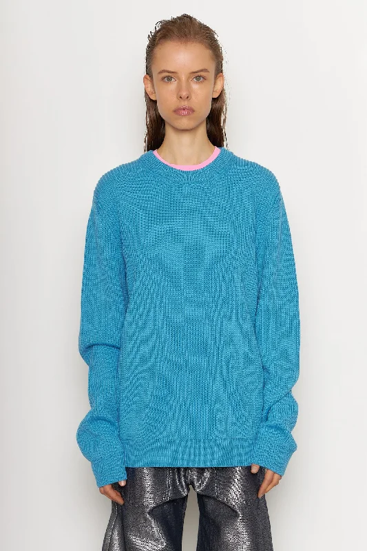 Innovate Your Wardrobe Waterblue Merino Crewneck