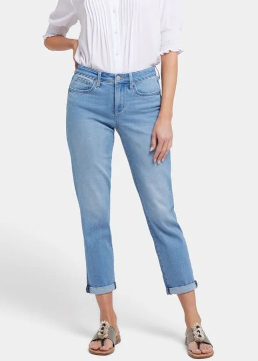 Sophisticated Fashion NYDJ - Margot Girlfriend Jeans With Rolled Cuff - Salamanca Sun