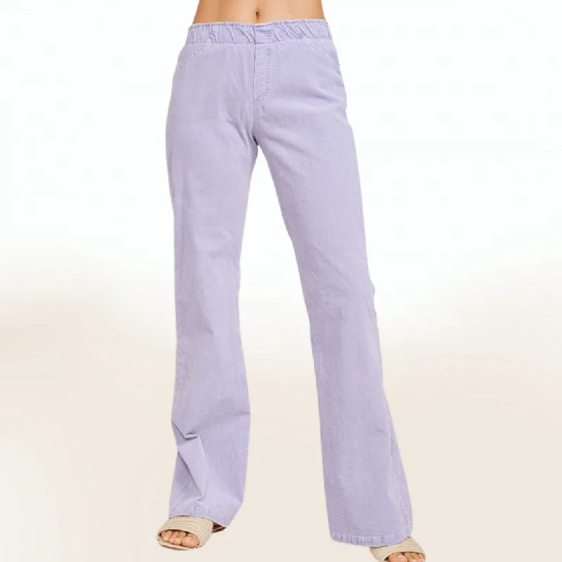 Premium Quality Garments Lavender Cotton Corduroy Pants Made in USA